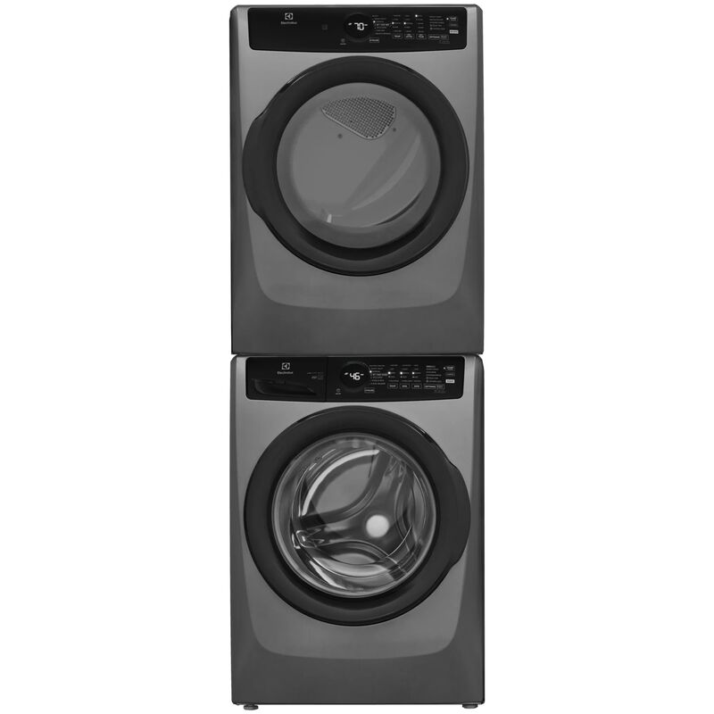 Electrolux 400 Series 27 in. 8.0 cu. ft. Stackable Electric Dryer with Sensor Dry, Sanitize & Steam Cycle - Titanium, , hires