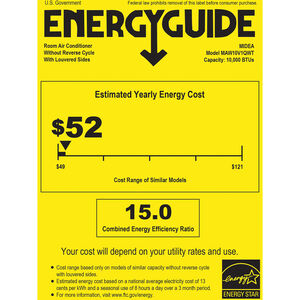 Midea 10,000 BTU 115V U-Shaped Smart Energy Star Window Air Conditioner with Inverter, 3 Fan Speeds, Sleep Mode & Remote Control - White, , hires