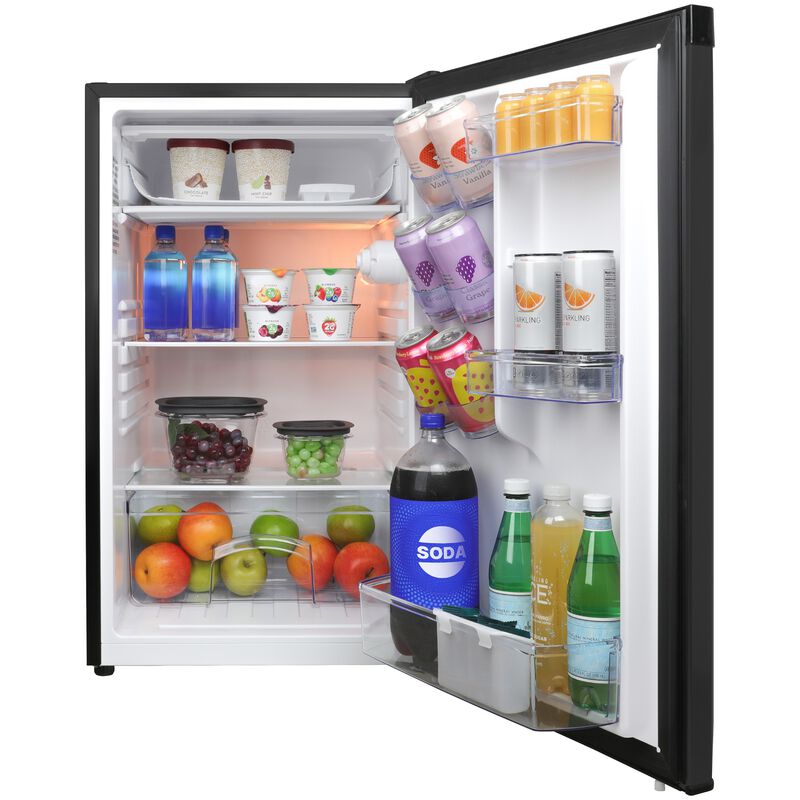 Avanti 20 in. 4.4 cu. ft. Mini Fridge with Freezer Compartment - Black, Black, hires