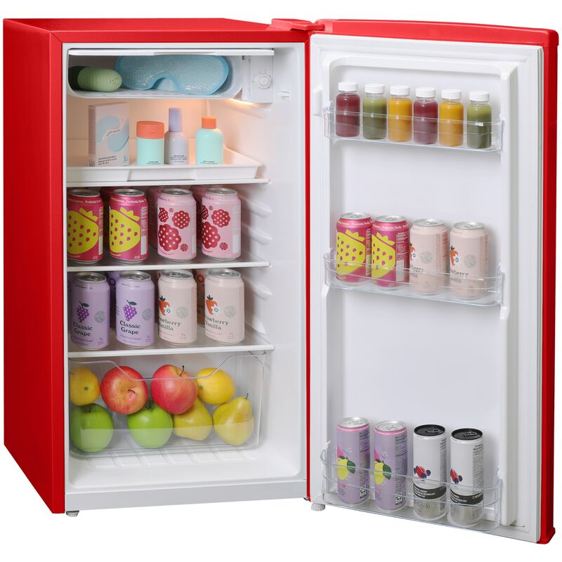 Avanti 18 in. 3.1 cu. ft. Mini Fridge with Freezer Compartment - Red, Red, hires