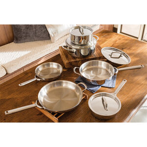 Wolf Gourmet 10 Piece Cookware Set - Stainless Steel, , hires