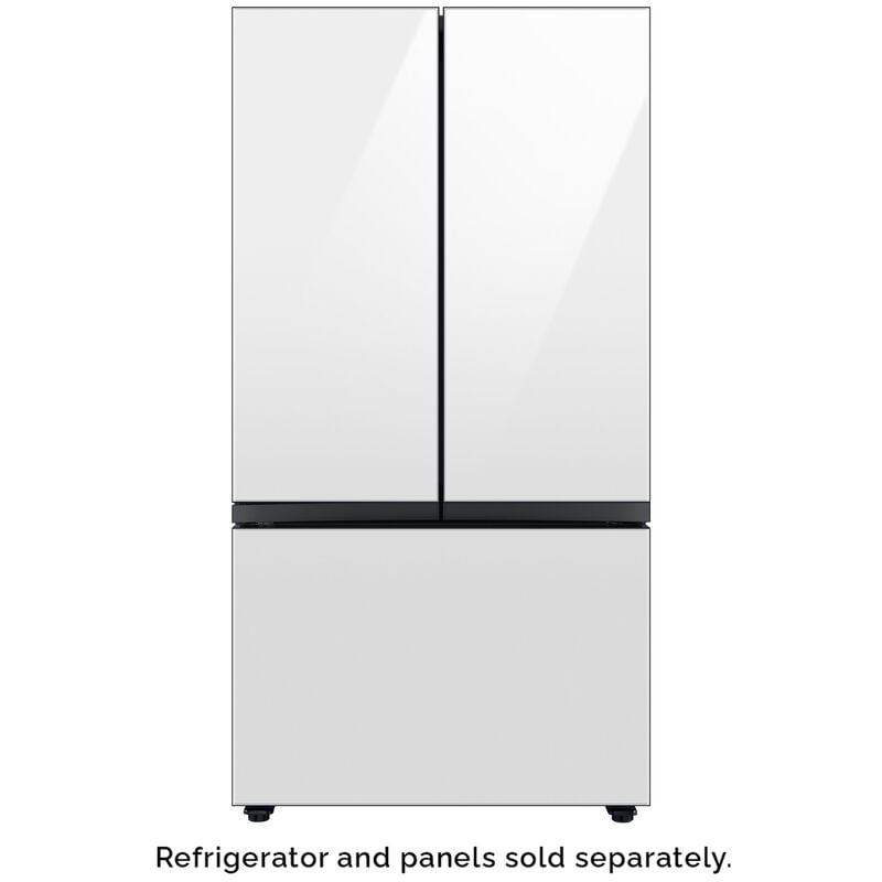 Samsung BESPOKE 3-Door French Door Bottom Panel for Refrigerators - White Glass, , hires