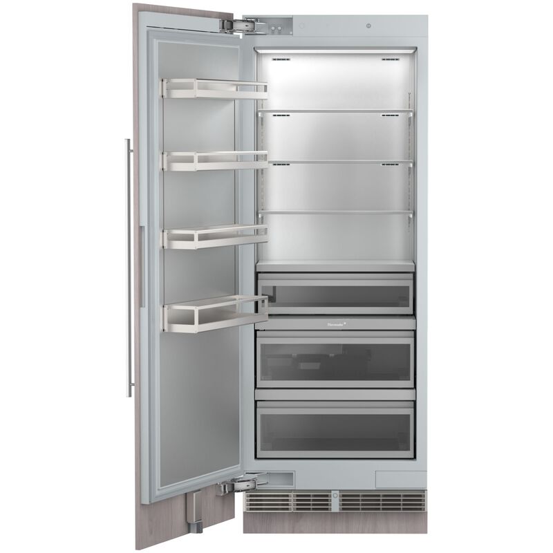 Thermador Freedom Collection 30 in. 18.2 cu. ft. Built-In Smart Triple Drawer Upright Freezer with Ice-Maker & Adjustable Shelves - Custom Panel Ready, , hires