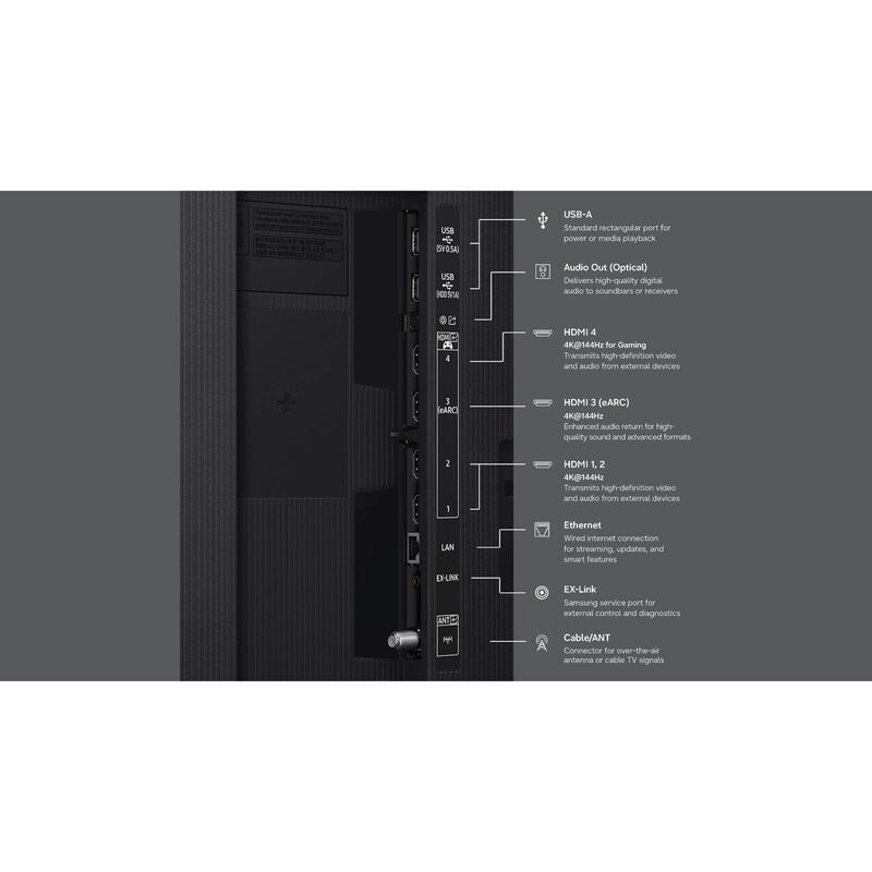 Samsung - 100" Class QN80H Neo QLED 4K UHD Smart Tizen TV, , hires