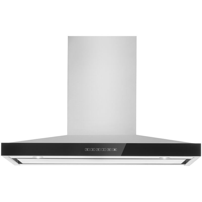 JennAir Lustre Stainless Series 36 in. Canopy Pro Style Range Hood with 3 Speed Settings, 600 CFM, Ducted Venting & 2 LED Lights - Stainless Steel, , hires