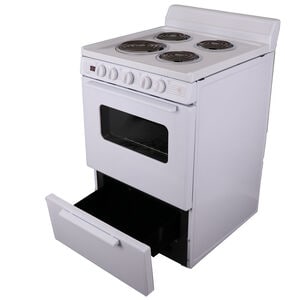 Premier 24 in. 2.9 cu. ft. Electric Range with Coil Burners - White, , hires