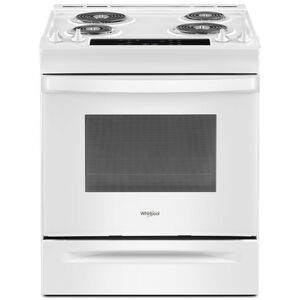Whirlpool 30 in. 4.8 cu. ft. Oven Freestanding Electric Range with 4 Coil Burners - White, White, hires