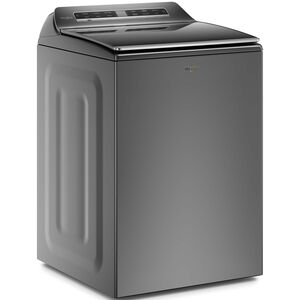 Whirlpool 27 in. 5.3 cu. ft. Smart Top Load Washer with Load & Go Dispenser & Sanitize with Oxi - Chrome Shadow, , hires