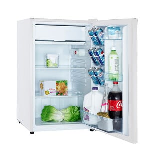Avanti 20 in. 4.4 cu. ft. Mini Fridge with Freezer Compartment - White, White, hires