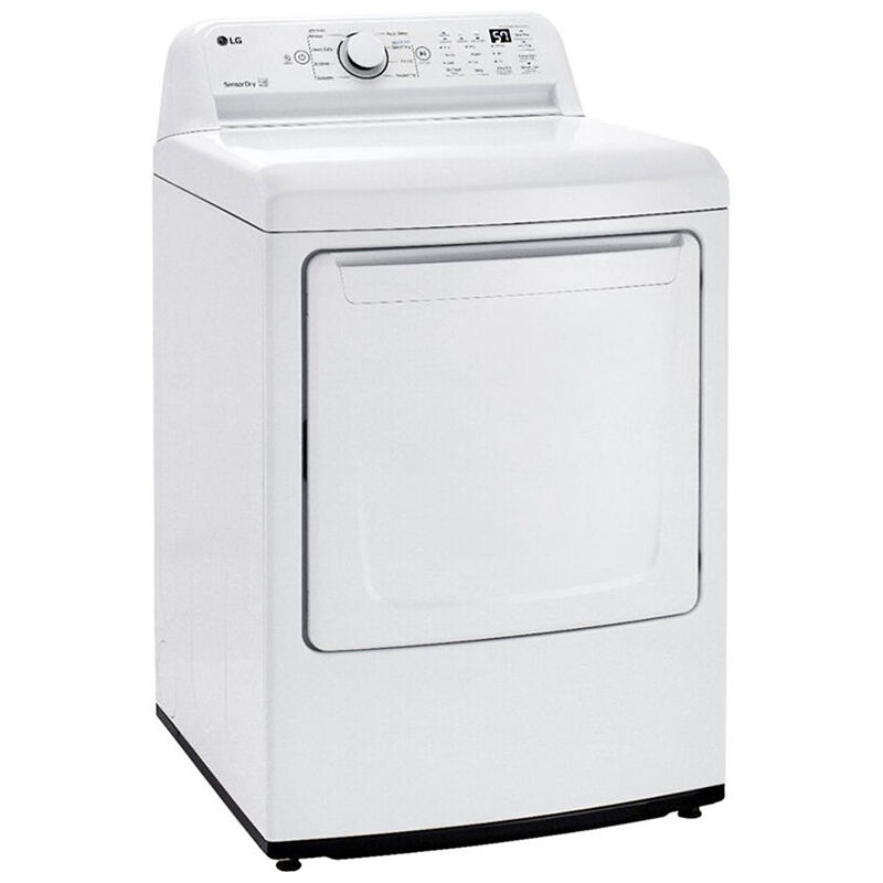 LG 27 in. 7.3 cu. ft. Electric Dryer with Sensor Dry Technology & Solid White Door Trim - White, , hires