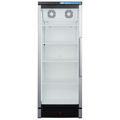 Summit Commercial 24 in. 9.9 cu. ft. Beverage Center with Adjustable Shelves & Digital Control - Stainless Steel | SCR1154LHD