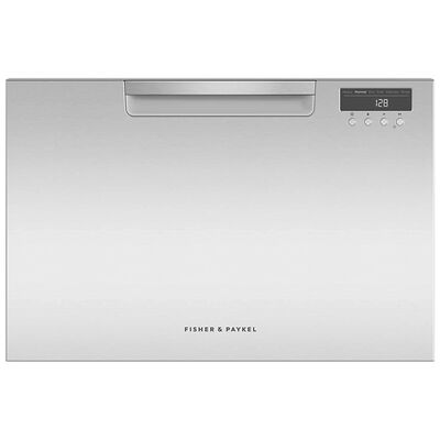 Fisher & Paykel Series 7 24 in. Dishwasher Drawer with Front Control, 43 dBA Sound Level, 7 Place Settings & 6 Wash Cycles - Stainless Steel | DD24SAX9N