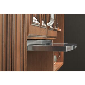 Monogram 36 in. Convertible Slide-Out Style Range Hood with 460 CFM, 4 Fan Speeds & 2 Halogen Lights - Stainless Steel, Stainless Steel, hires