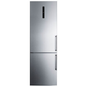 Summit 24 in. 10.6 cu. ft. Counter Depth Bottom Freezer Refrigerator - Stainless Steel, , hires