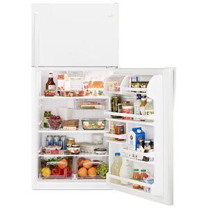 Whirlpool 30 in. 18.2 cu. ft. Top Freezer Refrigerator - White, , hires