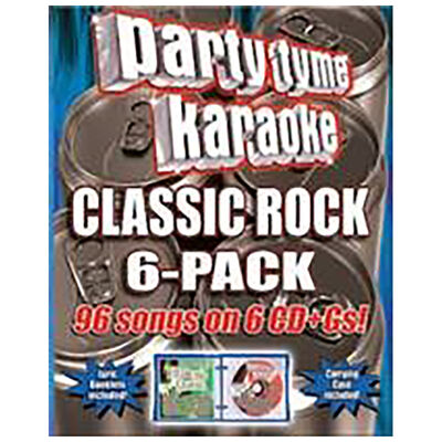Party Tyme Karaoke Classic Rock 6-Pack | SYB4482