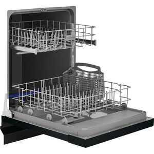 Frigidaire 24 in. Front Control Dishwasher with 62 dBa Sound Level & Pocket - Black, Black, hires