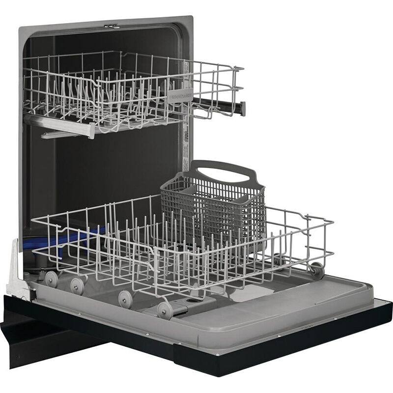 Frigidaire 24 in. Front Control Dishwasher with 62 dBa Sound Level & Pocket - Black, Black, hires