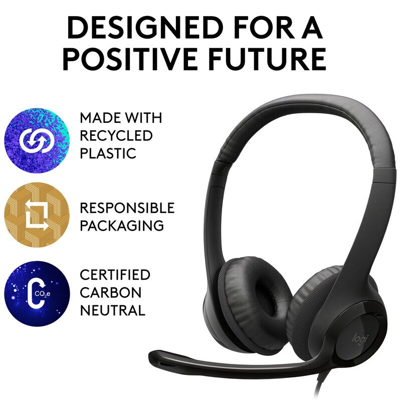 Logitech H390 USB Headset with Noise Canceling Microphone, , hires