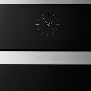 Monogram Minimalist Series 30 in. 10 cu. ft. Smart Top Control SpeedElectric Double Wall Oven with True European Convection - Stainless Steel, , hires