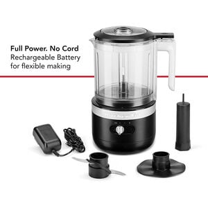 KitchenAid 5-Cup Cordless Food Chopper - Black, , hires