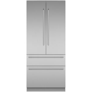 Thermador Freedom Collection 36 in. 18.8 cu. ft. Built-In Smart Counter Depth 4-Door French Door Refrigerator with Internal Water Dispenser - Stainless Steel, , hires
