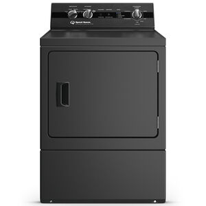 Speed Queen DC5 27 in. 7.0 cu. ft. Gas Dryer with Pet Plus Cycle, Sensor Dry, Sanitize & Steam Cycle - Matte Black