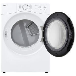 LG 27 in. 7.4 cu. ft. Smart Stackable Electric Dryer with Sensor Dry & AI Dry - White, , hires
