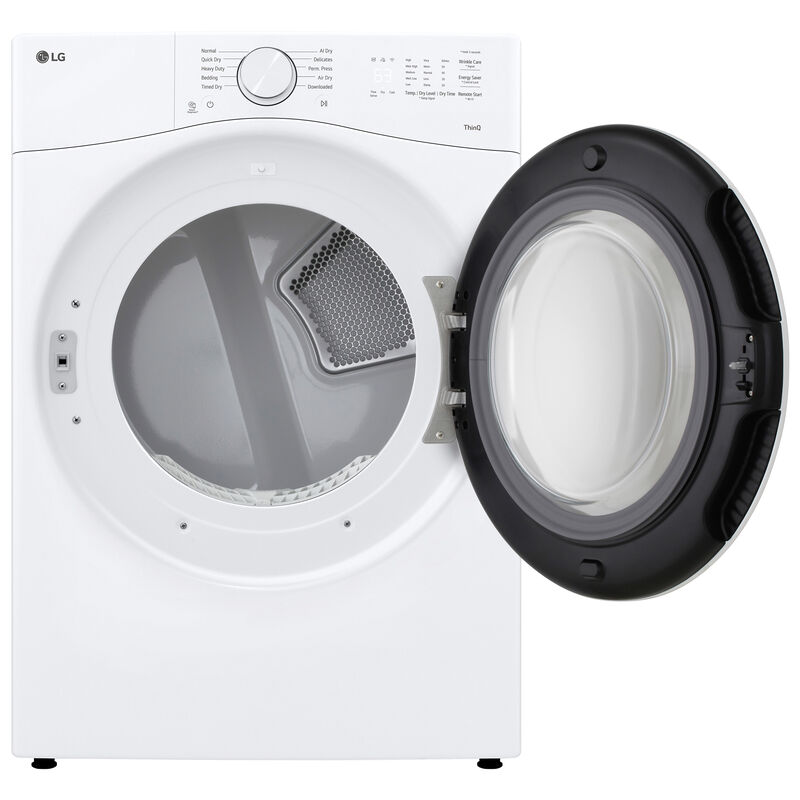 LG 27 in. 7.4 cu. ft. Smart Stackable Electric Dryer with Sensor Dry & AI Dry - White, , hires