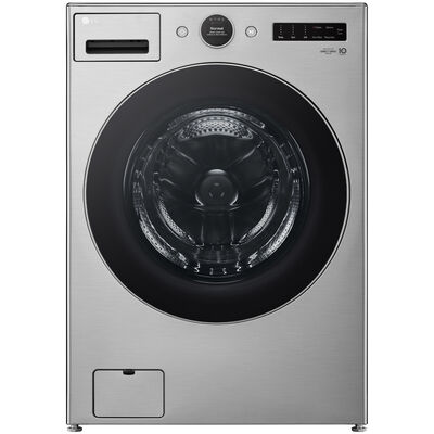 LG 27 in. 5.0 cu. ft. Stackable Front Load Washer with 6 Motion Technology,  Tub Clean System & Speed Wash Cycle - Middle Black