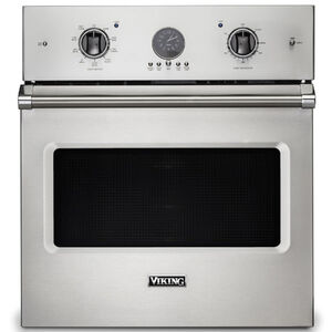 Viking 5 Series 27" 4.1 Cu. Ft. Electric Wall Oven with True European Convection & Self Clean - Stainless Steel, , hires
