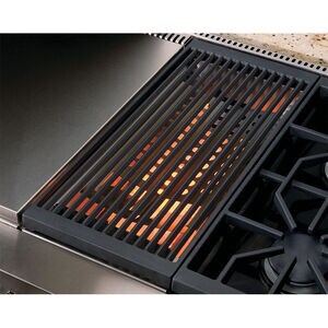 Wolf 48 in. 4-Burner Natural Gas Rangetop with Griddle, Grill & Power Burner - Stainless Steel, , hires