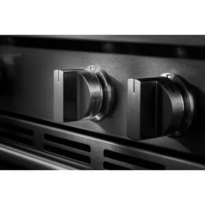 Maytag 30 in. 5.3 cu. ft. Smart Air-Fry Standard Convection Slide-In Electric Range with Radiant Burners, Reversible Grill & Griddle - Fingerprint Resistant Stainless Steel, , hires