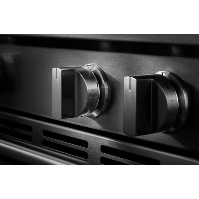 Maytag 30 in. 5.3 cu. ft. Smart Air-Fry Standard Convection Slide-In Electric Range with Radiant Burners, Reversible Grill & Griddle - Fingerprint Resistant Stainless Steel, , hires
