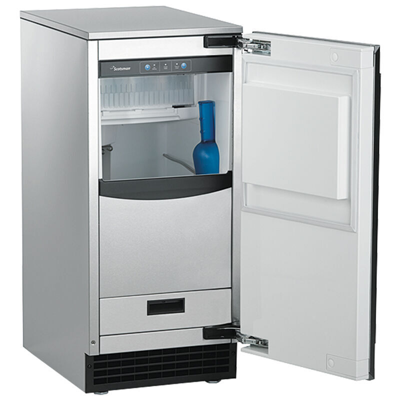 Scotsman Brilliance Series 15 in. Built-In Undercounter Ice Maker with 26 lb. Ice Storage & Digital Control - Custom Panel Ready, , hires