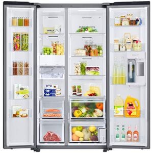 Samsung Bespoke 36 in. 22.6 cu. ft. Smart Counter Depth Side-by-Side Refrigerator with Internal Water Dispenser - Stainless Steel, Stainless Steel, hires