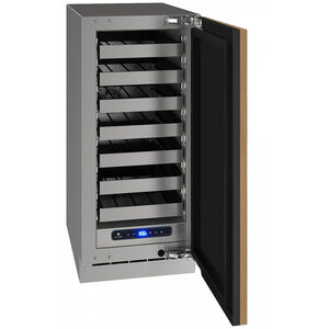 U-Line 5 Class 15 in. Undercounter Wine Cooler with Wire Racks, Single Temperature Zone & 28 Bottle Capacity - Custom Panel Ready, , hires