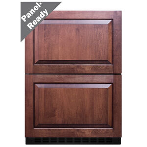 Summit 24 in. 3.3 cu. ft. Outdoor Refrigerator & Freezer Drawer - Stainless Steel/Panel Ready, , hires