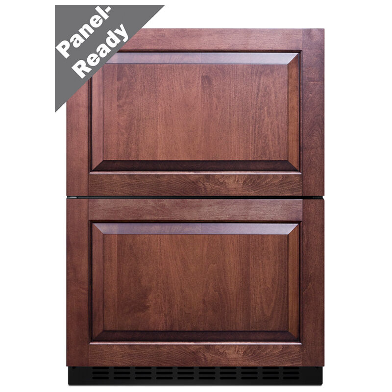 Summit 24 in. 3.3 cu. ft. Outdoor Refrigerator & Freezer Drawer - Stainless Steel/Panel Ready, , hires