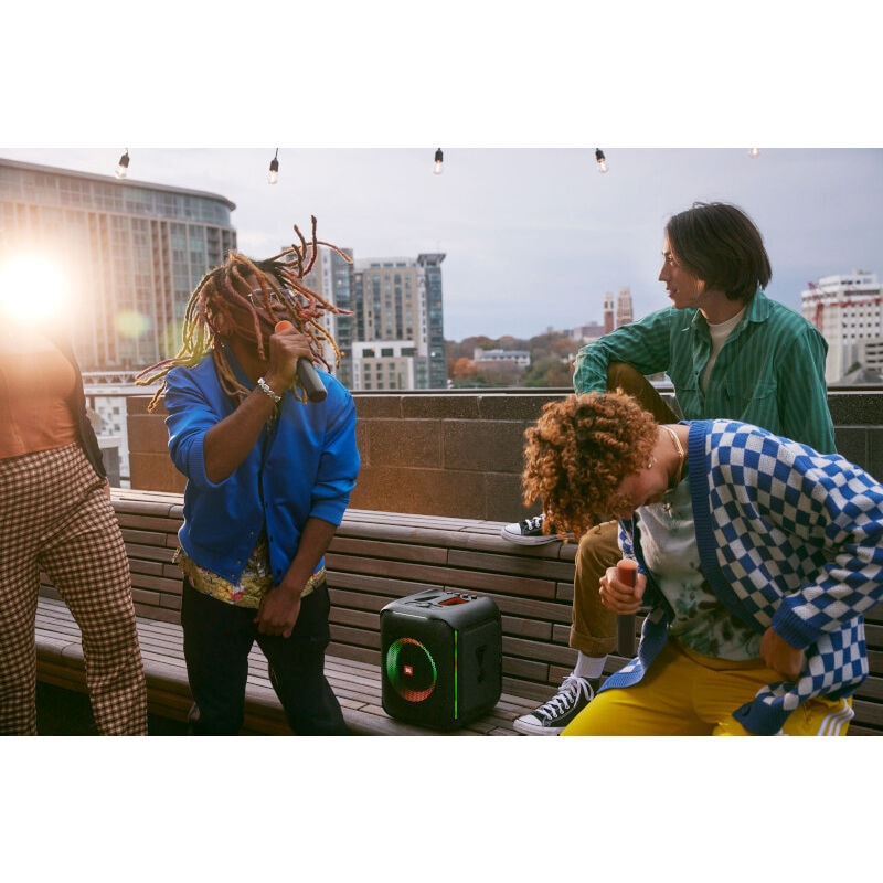 JBL PartyBox Encore Essential Portable Rechargeable Splashproof Bluetooth Speaker - Black, , hires