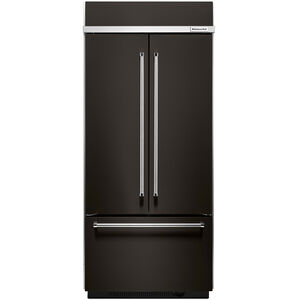 KitchenAid 36 in. Built-In 20.8 cu. ft. French Door Refrigerator - Black Stainless, Black Stainless, hires