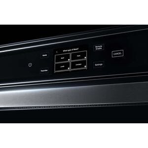 JennAir Noir 24 in. 2.6 cu. ft. Smart Electric Single Wall Oven with True European Convection - Floating Glass Black, , hires