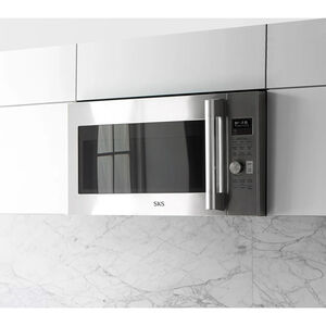 SKS 30 in. 1.7 cu. ft. 950W Smart Over-the-Range Microwave with 300 CFM, Convection & Sensor Cooking - Stainless Steel, , hires