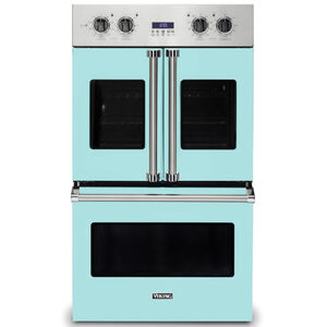 Viking 7 Series 30" 9.4 Cu. Ft. Electric Double Wall Oven with True Convection & Self Clean - Bywater Blue, , hires
