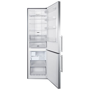 Summit 24 in. 11.7 cu. ft. Counter Depth Bottom Freezer Refrigerator with Ice Maker - Stainless Steel, , hires
