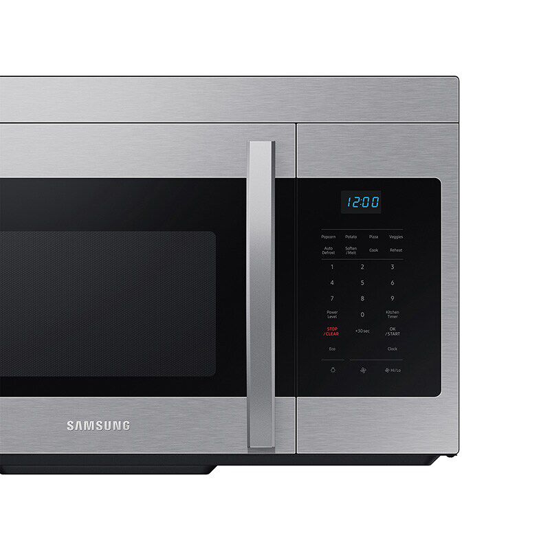 Samsung 30 in. 1.6 cu. ft. 1000W Over-the-Range Microwave with 300 CFM - Stainless Steel, Stainless Steel, hires