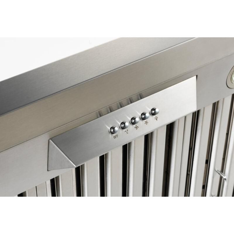 NXR EH Series 36 in. Ducted Canopy Pro Style Range Hood with 800 CFM, 3 Fan Speeds & 2 LED Lights - Stainless Steel, , hires