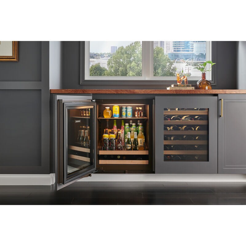 Sub-Zero Designer Series 24 in. Built-In 5.1 cu. ft. Smart Compact Beverage Center with Adjustable Shelves & Digital Control - Custom Panel Ready, , hires