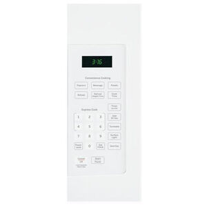 GE 30" 1.6 Cu. Ft. Over-the-Range Microwave with 10 Power Levels & 300 CFM - White, White, hires