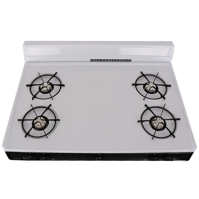 Premier 36 in. 3.9 cu. ft. Gas Range with Open Burners - White, , hires